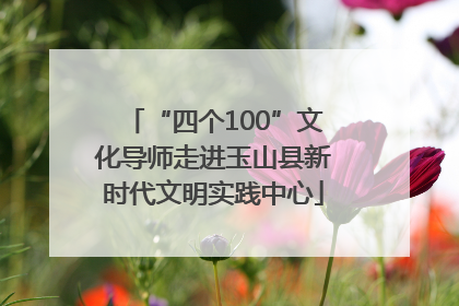 “四个100”文化导师走进玉山县新时代文明实践中心