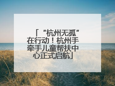 “杭州无孤”在行动！杭州手牵手儿童帮扶中心正式启航