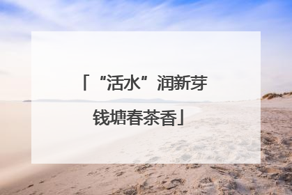 “活水”润新芽 钱塘春茶香