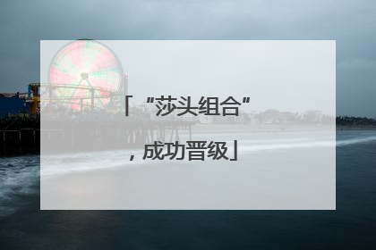 “莎头组合”，成功晋级