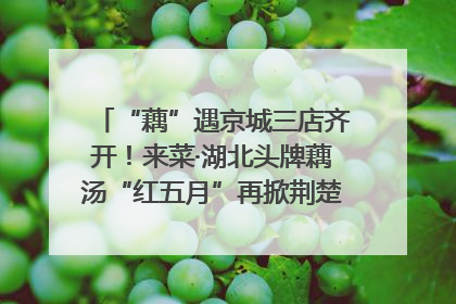 “藕”遇京城三店齐开！来菜·湖北头牌藕汤“红五月”再掀荆楚美食文化风暴