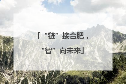 “链”接合肥，“智”向未来