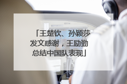 王楚钦、孙颖莎发文感谢，王励勤总结中国队表现