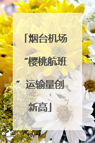 烟台机场“樱桃航班”运输量创新高