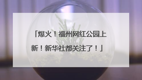 爆火！福州网红公园上新！新华社都关注了！