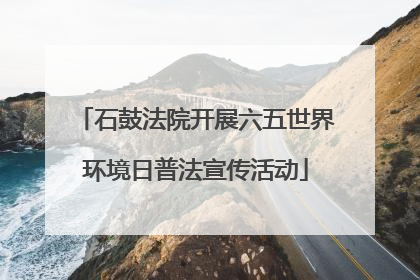 石鼓法院开展六五世界环境日普法宣传活动