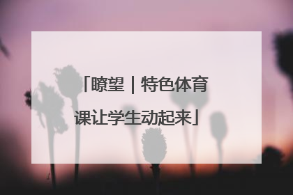 瞭望｜特色体育课让学生动起来
