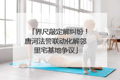 界尺敲定解纠纷！唐河法警联动化解邻里宅基地争议