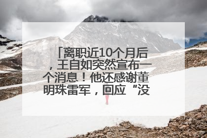 离职近10个月后，王自如突然宣布一个消息！他还感谢董明珠雷军，回应“没看过格力工资条”：真的不那么重要！