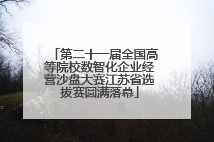 第二十一届全国高等院校数智化企业经营沙盘大赛江苏省选拔赛圆满落幕