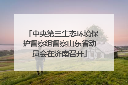 中央第三生态环境保护督察组督察山东省动员会在济南召开