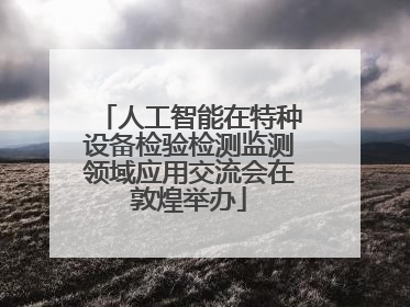 人工智能在特种设备检验检测监测领域应用交流会在敦煌举办