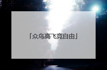 众鸟高飞竞自由