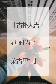 古朴大吉巷 时尚“菜古里”