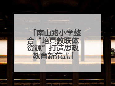 南山路小学整合“培真教联体资源”打造思政教育新范式