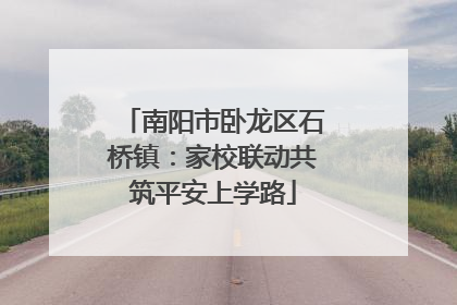 南阳市卧龙区石桥镇：家校联动共筑平安上学路
