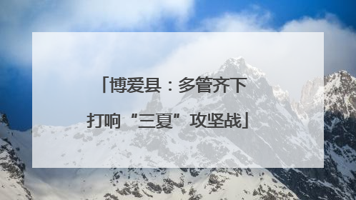 博爱县：多管齐下 打响“三夏”攻坚战