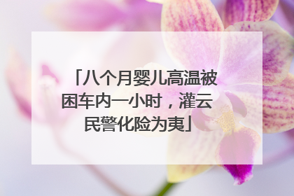 八个月婴儿高温被困车内一小时，灌云民警化险为夷