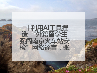 利用AI工具捏造 “外籍留学生强闯南京火车站安检”网络谣言，张某燕被行政拘留