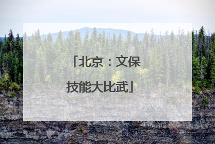 北京：文保技能大比武