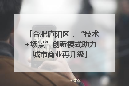 合肥庐阳区：“技术+场景”创新模式助力城市商业再升级