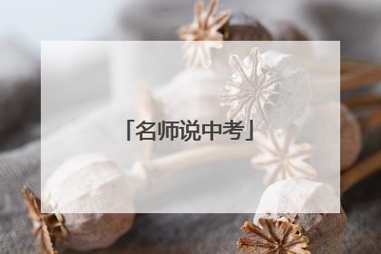名师说中考