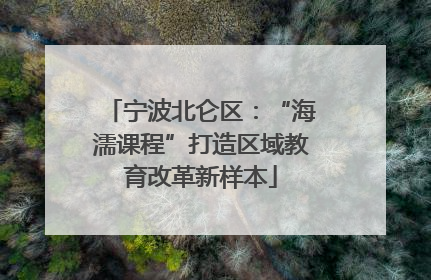 宁波北仑区：“海濡课程”打造区域教育改革新样本