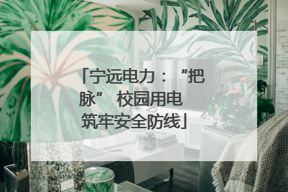 宁远电力：“把脉” 校园用电 筑牢安全防线