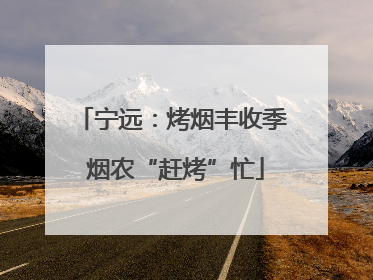 宁远：烤烟丰收季 烟农“赶烤”忙