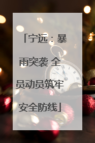 宁远：暴雨突袭 全员动员筑牢安全防线