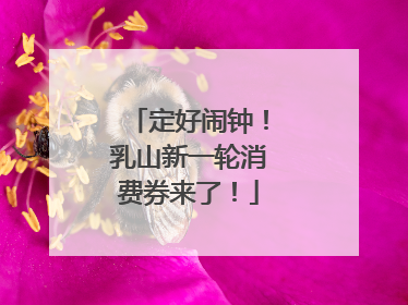 定好闹钟！乳山新一轮消费券来了！