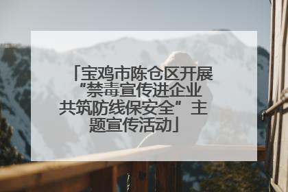 宝鸡市陈仓区开展“禁毒宣传进企业 共筑防线保安全”主题宣传活动