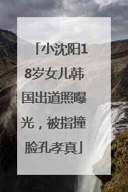 小沈阳18岁女儿韩国出道照曝光，被指撞脸孔孝真