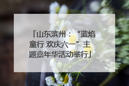 山东滨州：“蓝焰童行 欢庆六一”主题嘉年华活动举行