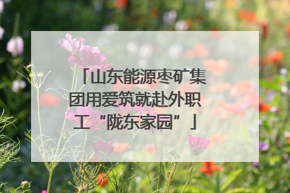 山东能源枣矿集团用爱筑就赴外职工“陇东家园”