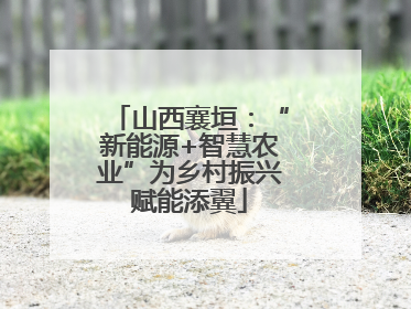 山西襄垣：“新能源+智慧农业”为乡村振兴赋能添翼
