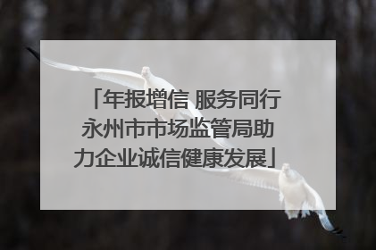 年报增信 服务同行 永州市市场监管局助力企业诚信健康发展