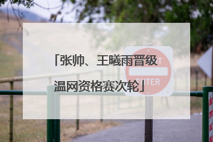 张帅、王曦雨晋级温网资格赛次轮