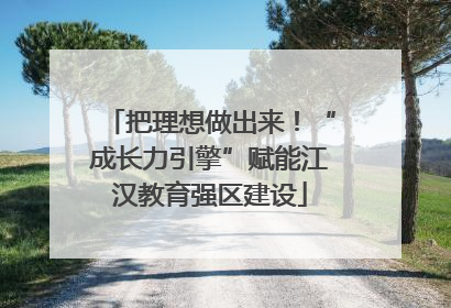 把理想做出来！“成长力引擎”赋能江汉教育强区建设