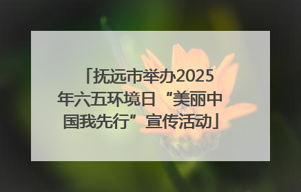 抚远市举办2025年六五环境日“美丽中国我先行”宣传活动