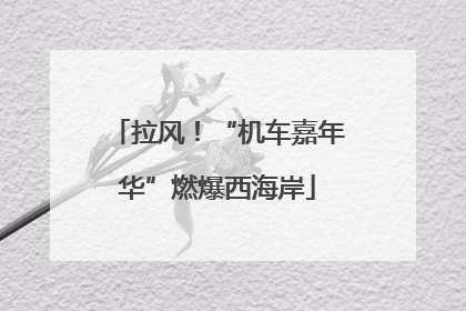 拉风！“机车嘉年华”燃爆西海岸