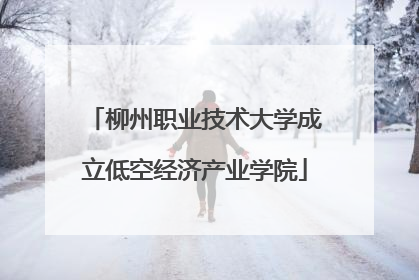 柳州职业技术大学成立低空经济产业学院