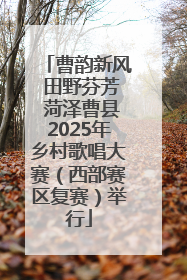 曹韵新风 田野芬芳 菏泽曹县2025年乡村歌唱大赛（西部赛区复赛）举行