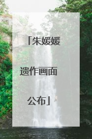 朱媛媛遗作画面公布