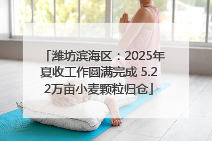 潍坊滨海区：2025年夏收工作圆满完成 5.22万亩小麦颗粒归仓