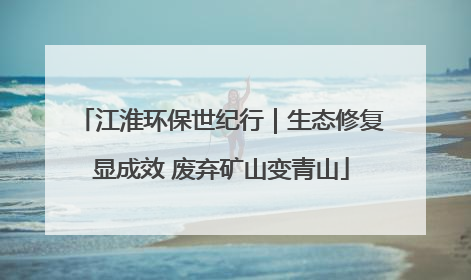 江淮环保世纪行｜生态修复显成效 废弃矿山变青山