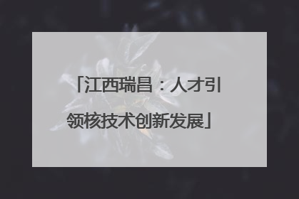江西瑞昌：人才引领核技术创新发展