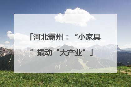 河北霸州：“小家具”撬动“大产业”