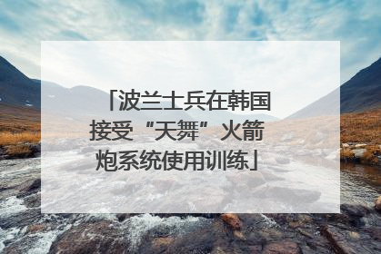波兰士兵在韩国接受“天舞”火箭炮系统使用训练