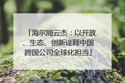 海尔周云杰：以开放、生态、创新诠释中国跨国公司全球化担当